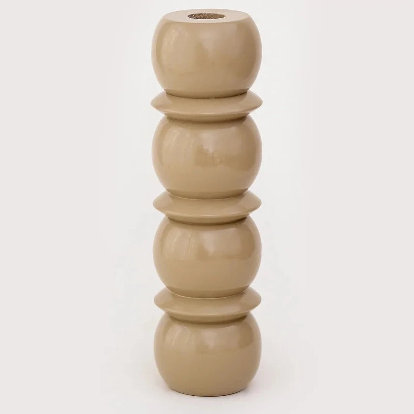CRESCENDO CANDLE HOLDER - Large Beige