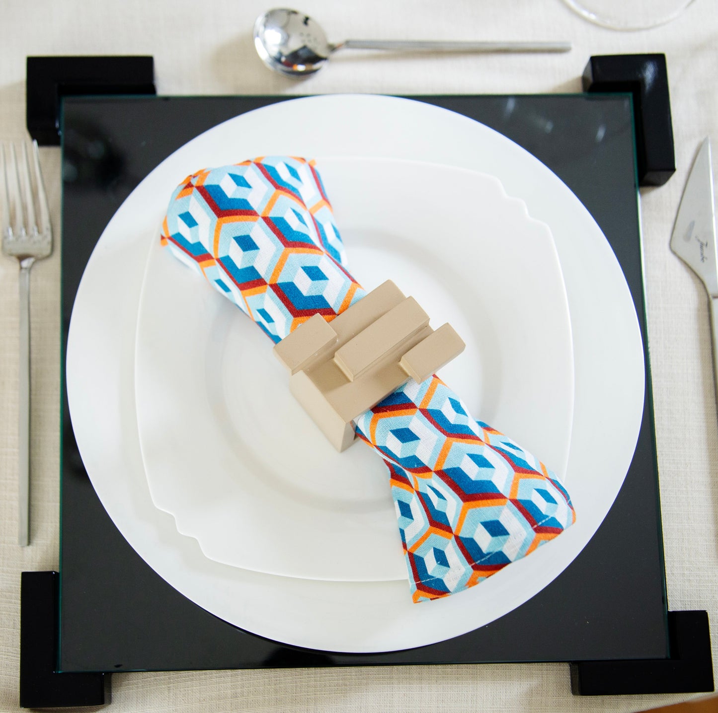 De Stijl Food plate & placemat