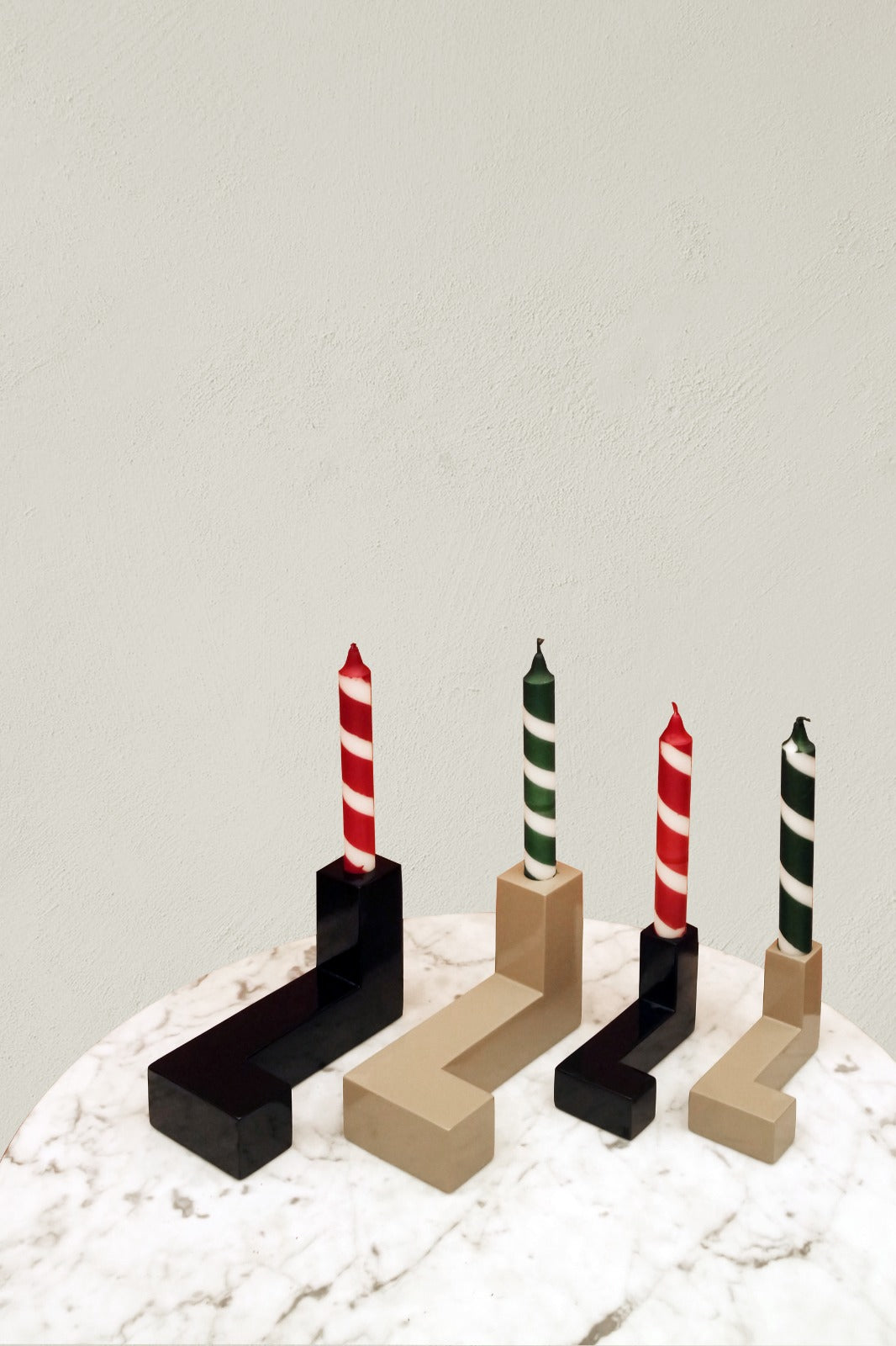 DE STIJL Siyah Mumluk - Küçük