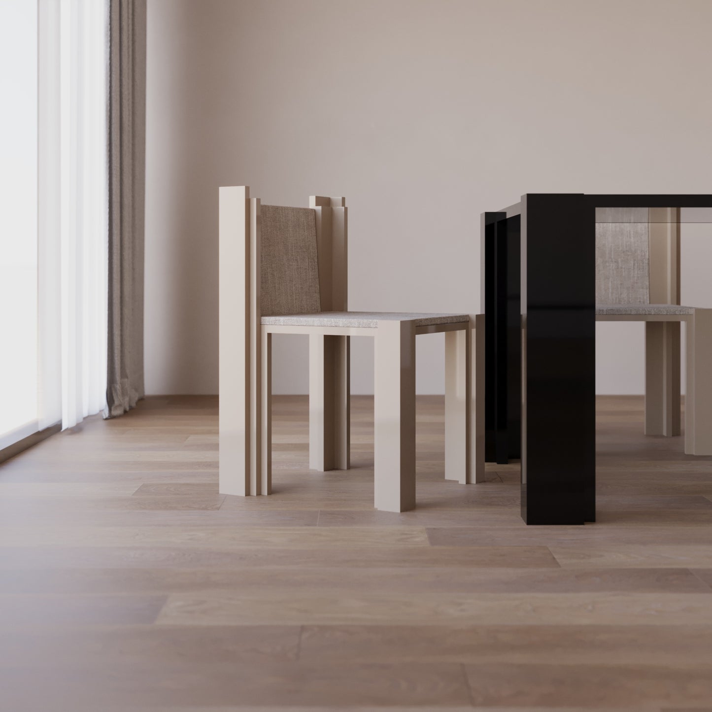 De Stijl Table - Beige