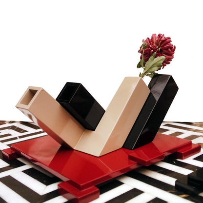 DE STIJL V-L Vase - Black