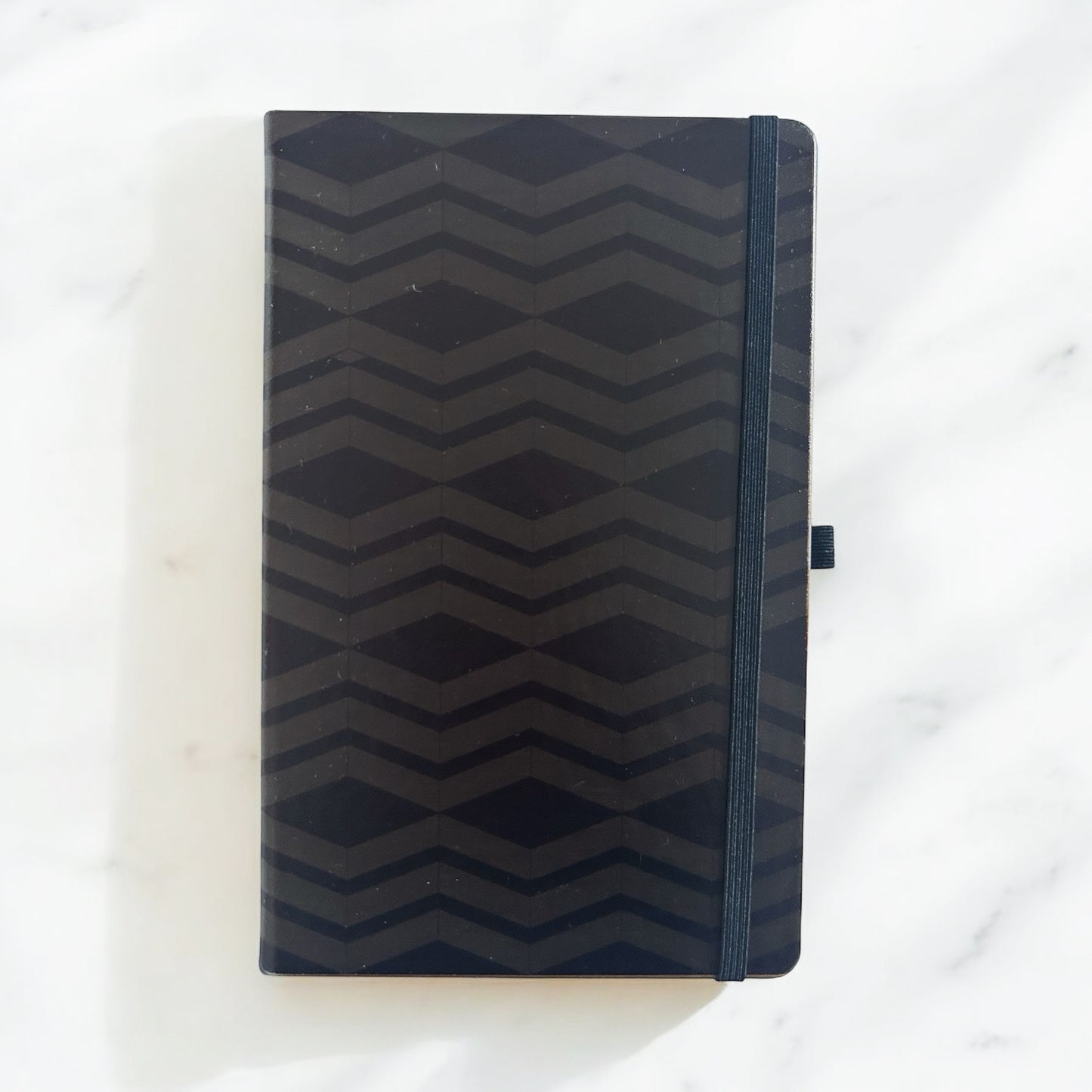 Cubic black Leather Notebook