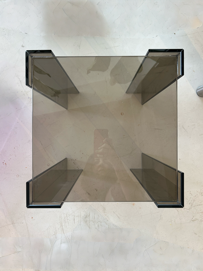 TAVOLINO LATERALE IN VETRO DE STIJL