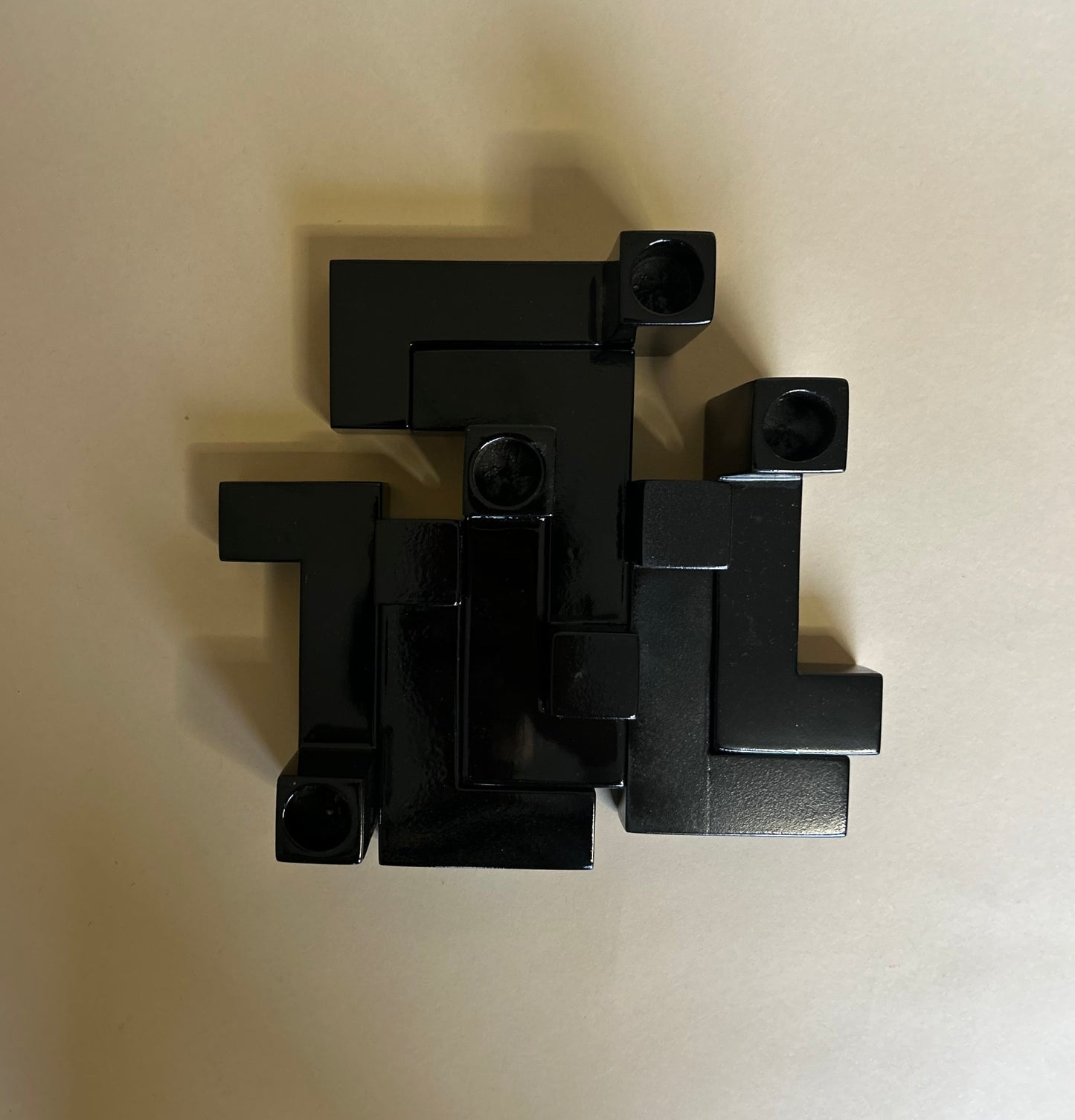 DE STIJL Siyah Mumluk - Küçük