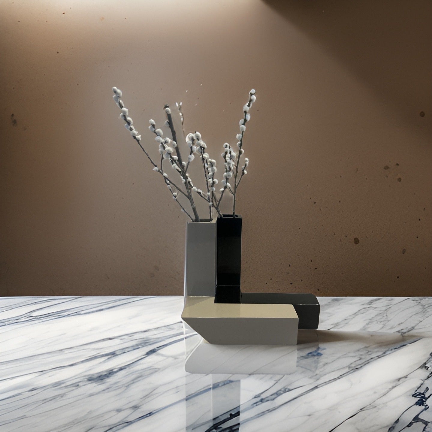 DE STIJL V-L Vase - Black