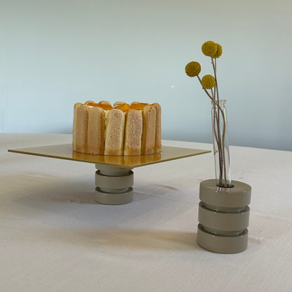 De Stijl Striped Food stand, striped - orange