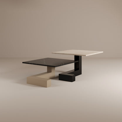 Tavolino da caffè in marmo De Stijl L