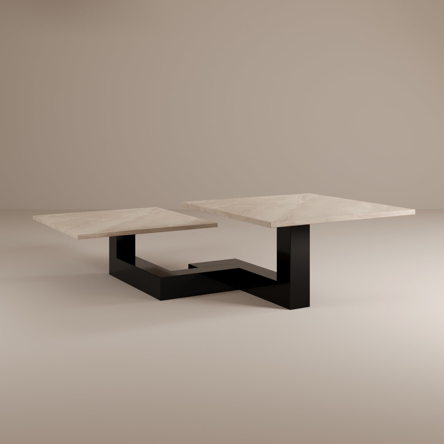 Tavolino da caffè in marmo De Stijl L