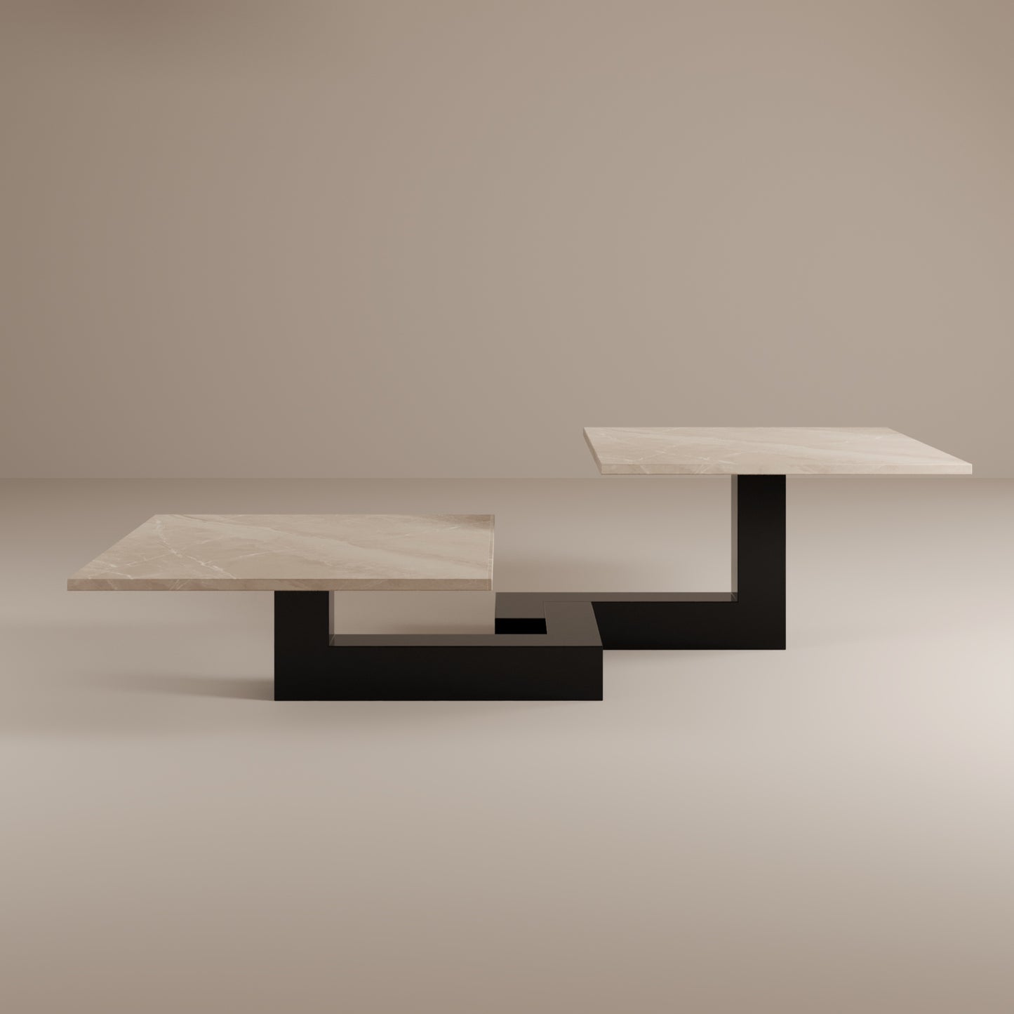 Tavolino da caffè in marmo De Stijl L