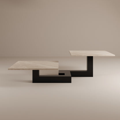 Tavolino da caffè in marmo De Stijl L