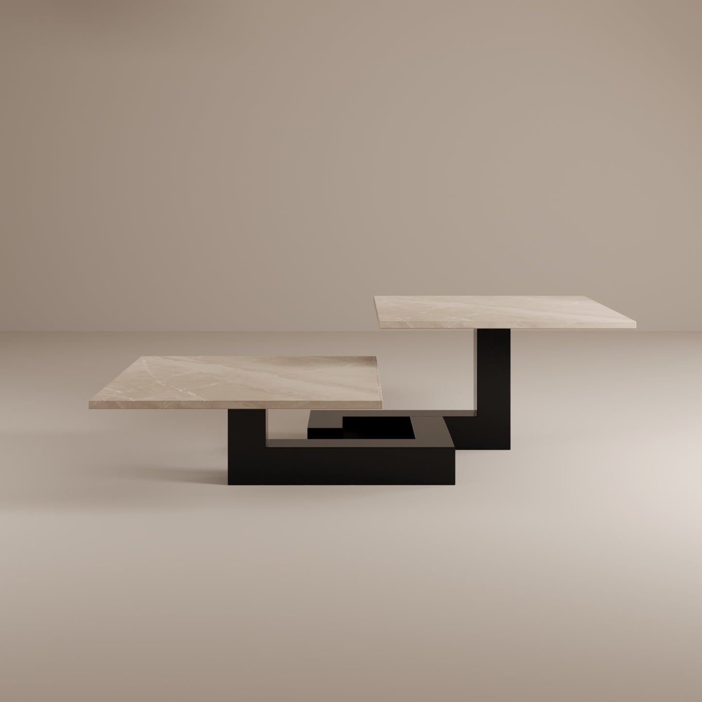 Tavolino da caffè in marmo De Stijl L