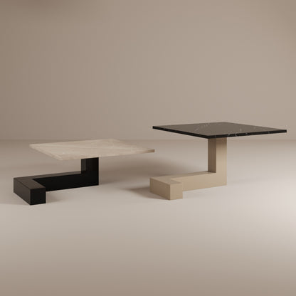 De Stijl L Mermer Alçak Orta Sehpa