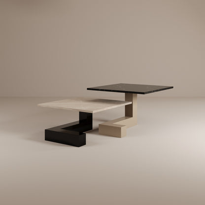 De Stijl L Mermer Alçak Orta Sehpa