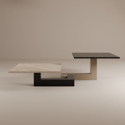 De Stijl L Mermer Alçak Orta Sehpa