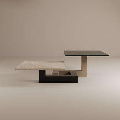 De Stijl L Mermer Alçak Orta Sehpa