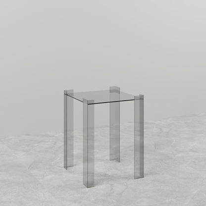 TAVOLINO LATERALE IN VETRO DE STIJL