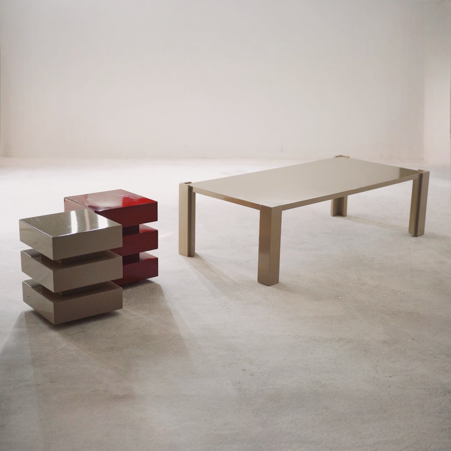 TAVOLINO LATERALE CUBICO DE STIJL