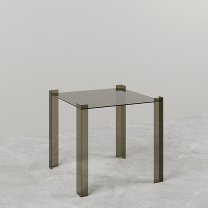 TAVOLINO LATERALE IN VETRO DE STIJL