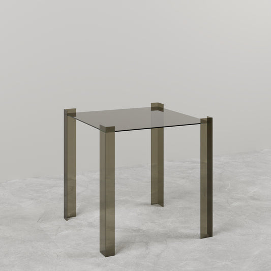 TAVOLINO LATERALE IN VETRO DE STIJL