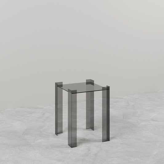 TAVOLINO LATERALE IN VETRO DE STIJL