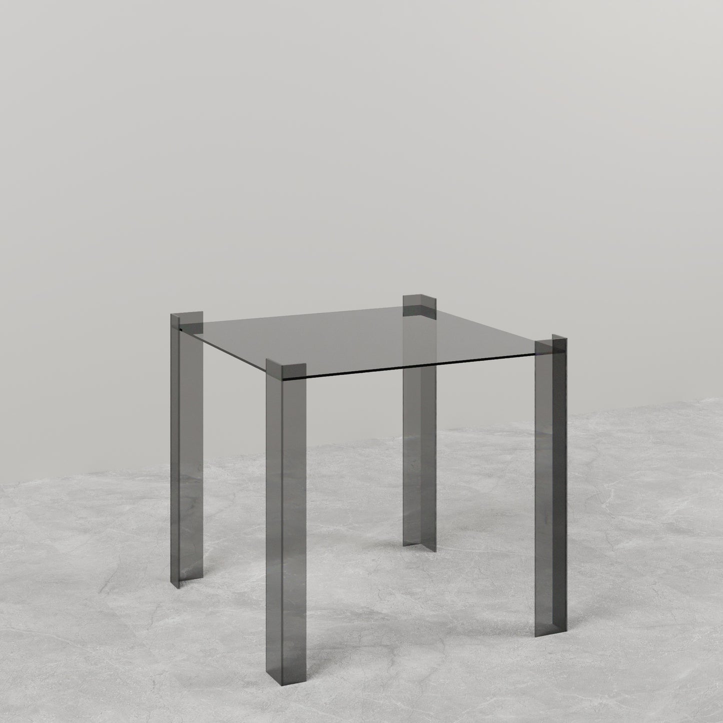 TAVOLINO LATERALE IN VETRO DE STIJL