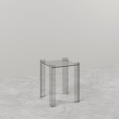 TAVOLINO LATERALE IN VETRO DE STIJL