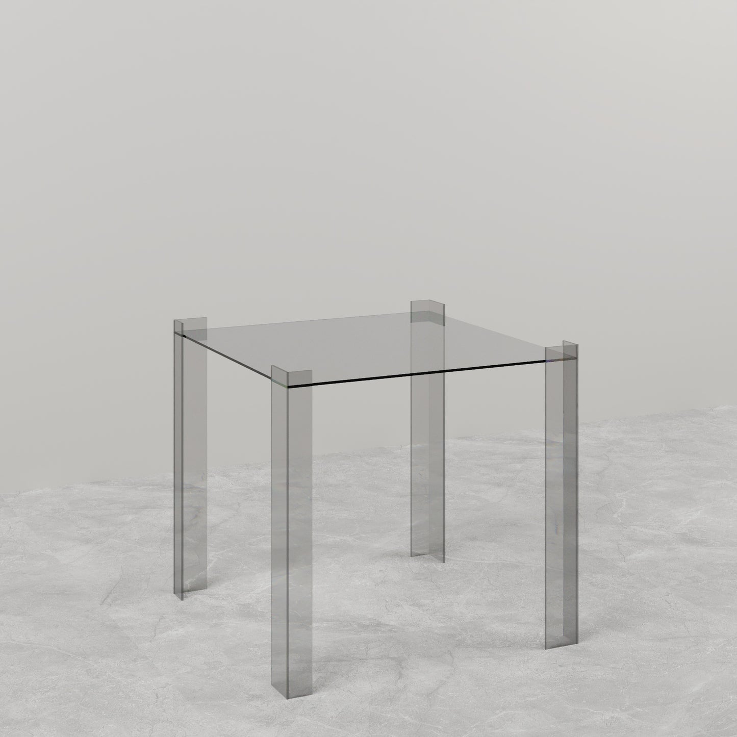 TAVOLINO LATERALE IN VETRO DE STIJL