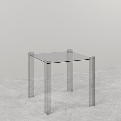 TAVOLINO LATERALE IN VETRO DE STIJL