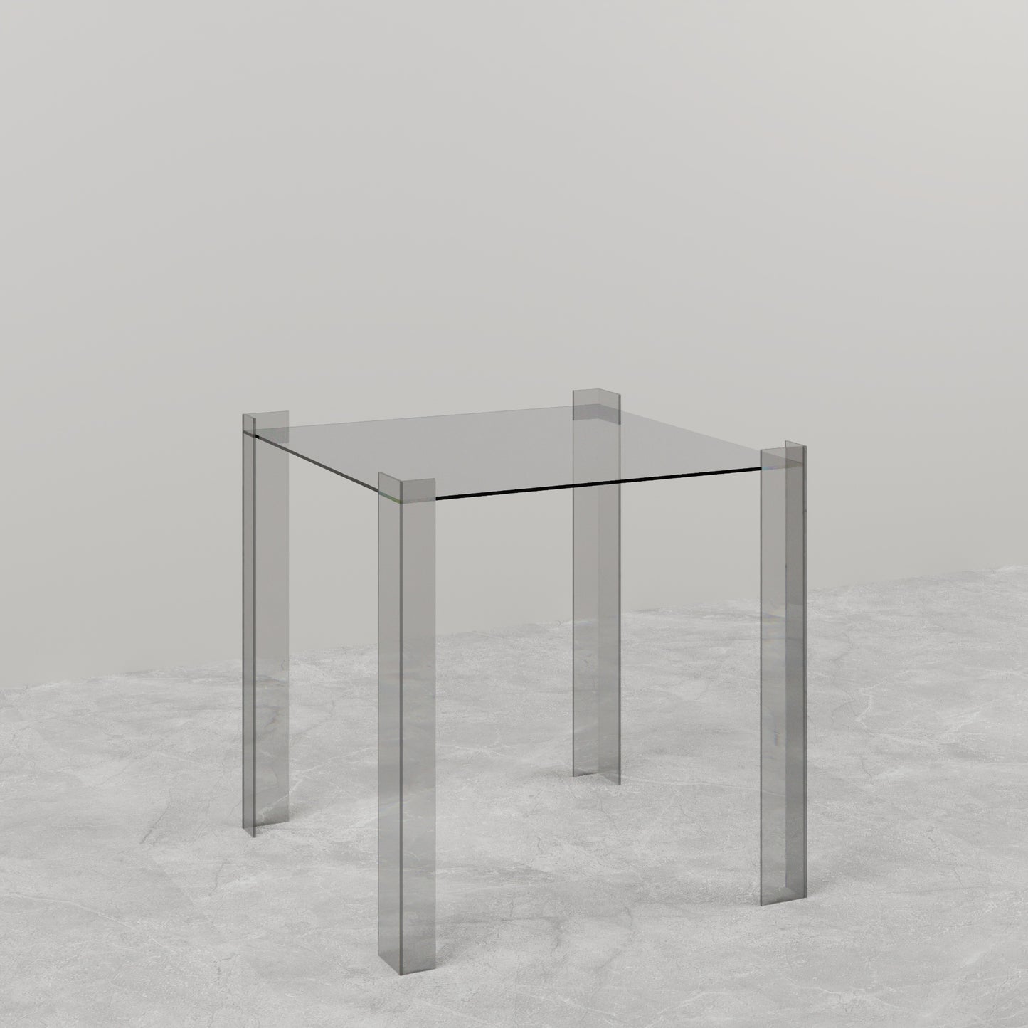 TAVOLINO LATERALE IN VETRO DE STIJL