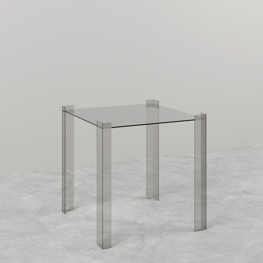 TAVOLINO LATERALE IN VETRO DE STIJL